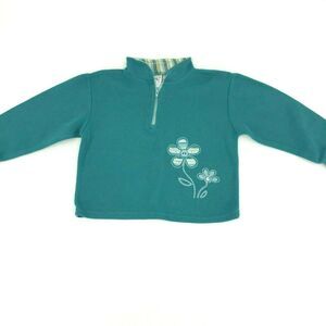 Tiny Tots Girls Zipper Sweatshirt Sz 3T